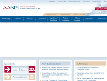 Tablet Screenshot of aanp.org